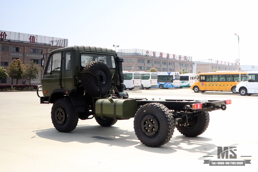 4*4 Dongfeng 2070 Off Road Truck Chassis_ 190hp တစ်စီးနှင့် တစ်နှစ်ခွဲ 153 Cab Transport Truck Chassis for Sale_Dongfeng Four wheel Drive Export Special Vehicle Chassis