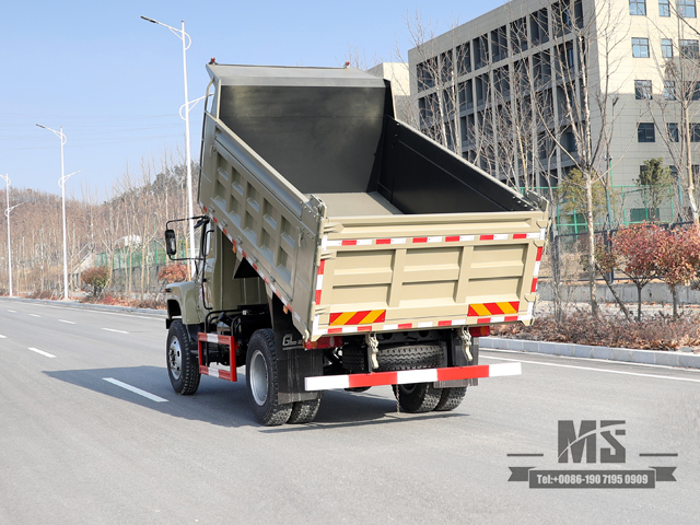 လေးဘီးယက် 170hp Dump Truck_Dongfeng 4*4 ကုလားအုတ်မီးခိုးရောင် Tipper Truck Headed Head Single Row Mining Trucks ရောင်းရန်_ပို့ရန် အထူးယာဉ်