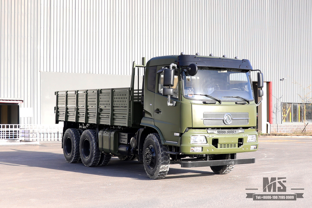 6x4 Dongfeng လမ်းကြမ်းထရပ်ကား_210 hp Flathead Row Half Cab ပြုပြင်မွမ်းမံခြင်း သယ်ယူပို့ဆောင်ရေးထရပ်ကား_Dongfeng ကုန်တင်ထရပ်ကား တင်ပို့မှု အထူးယာဉ်