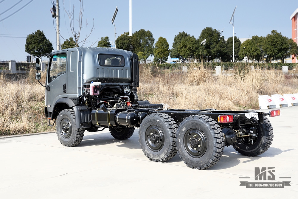 Dongfeng EQ2082 Chassis 6*6 Truck Flathead Chassis ပြုပြင်မွမ်းမံမှု_ 6WD Chassis 'Bobcat' ခြောက်ဘီးယက် Chassis ပြင်ဆင်မှု_ တင်ပို့ခြင်း အထူးယာဉ်ကိုယ်ထည် ထုတ်လုပ်သူ