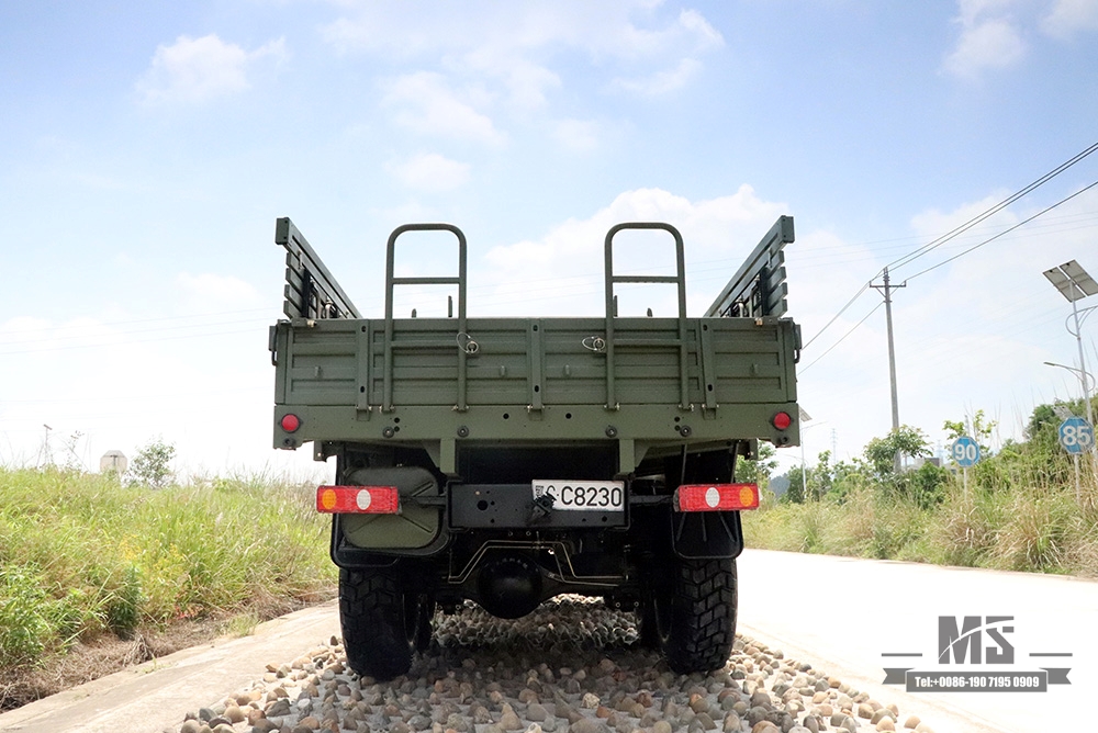 Dongfeng ခြောက်ဘီးယက် EQ2102 Off Road Truck_6×6 Army Green 3.6T နှစ်တန်း 153 Cab ကုန်တင်ထရပ်ကား ရောင်းရန်_တင်ပို့ရန် အထူးယာဉ်