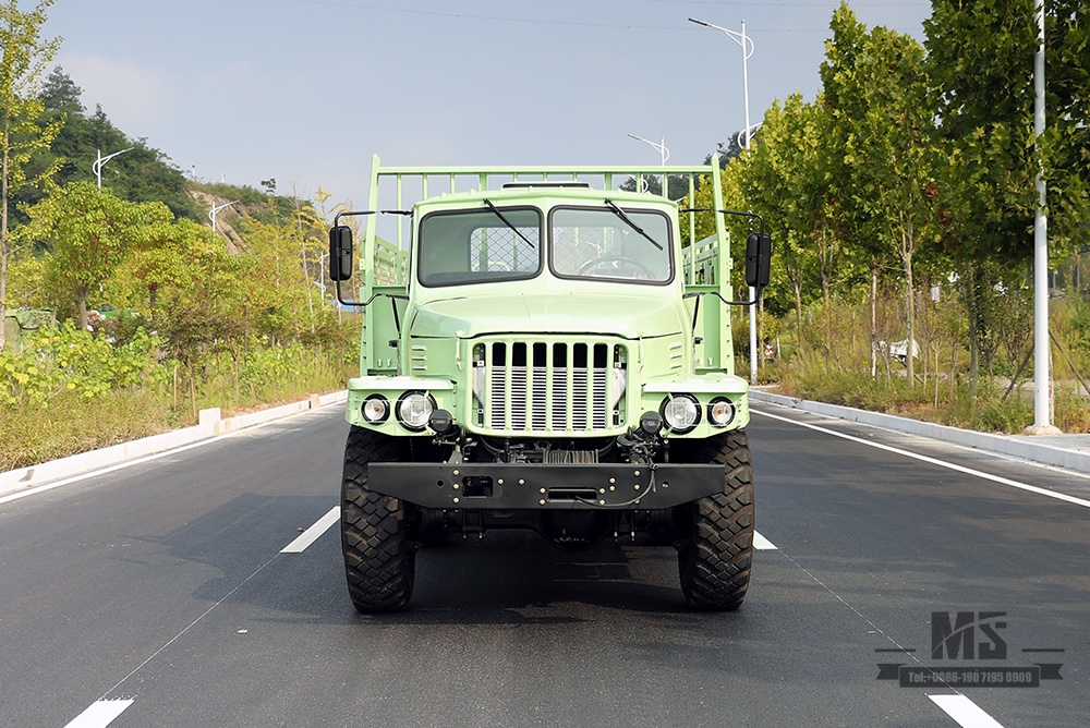 Mint Green Dongfeng ခြောက်ဘီးကားလမ်းမှထရပ်ကား_190hp Dongfeng EQ2100 Single Row Pointed Head AWD Transportation Vehicle_Export အထူးရည်ရွယ်ချက်ယာဉ် 