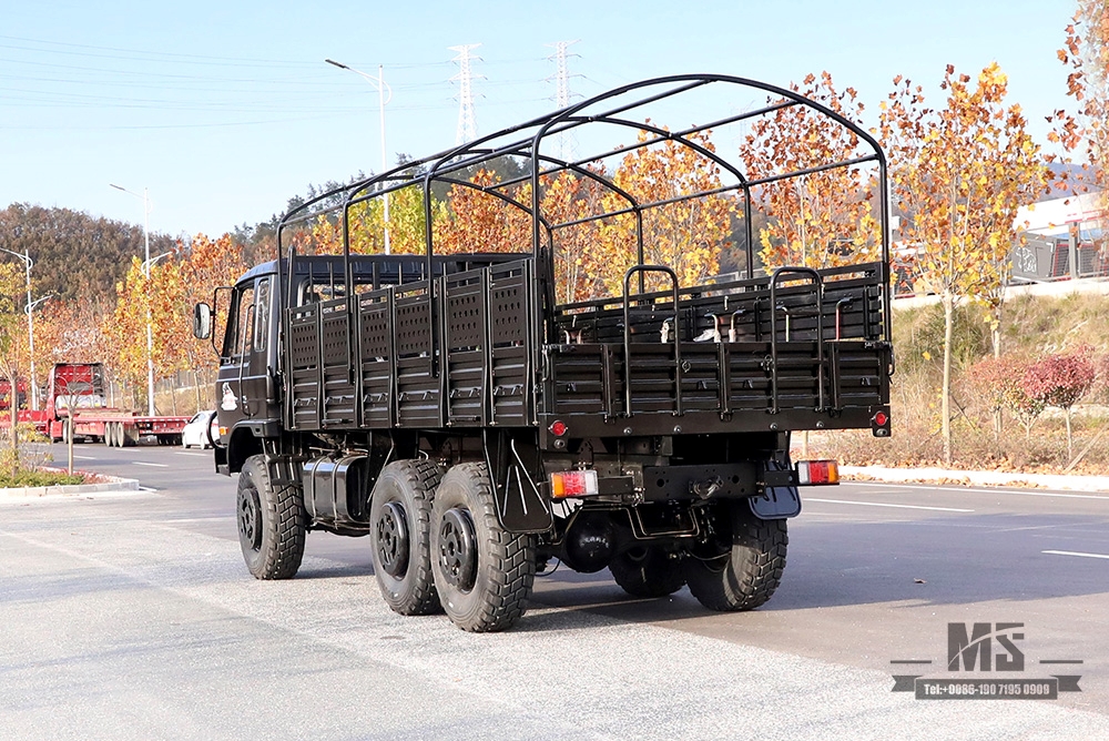 Dongfeng EQ2102 လမ်းကြမ်းသုံး axle Truck_190 HP ခြောက်ဘီးယက် Black Cargo Vehicle_All-wheel drive EQ2102G Export အထူးရည်ရွယ်ချက်ယာဉ်