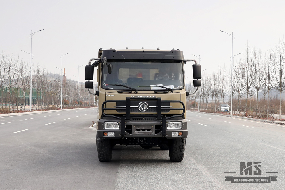 210hp Dongfeng ခြောက်ဘီးယက်ထရပ်ကား_ 6×6 Flat Head Tipper Truck 6*6 Off Road Transportation Truck_ Export အထူးယာဉ်