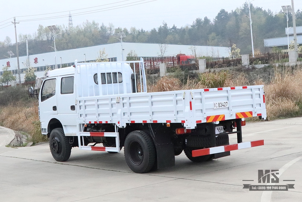 Dongfeng လေးဘီးယက် မောင်းနှင်မှု ပေါ့ပါးသော ထရပ်ကား_အသေးစား ထရပ်ကား စိတ်ကြိုက် နှစ်ထပ်တန်း Cab 4*4 လမ်းကြမ်းယာဉ်_Dongfeng ထရပ်ကား တင်ပို့ရောင်းချရန် အထူးယာဉ်