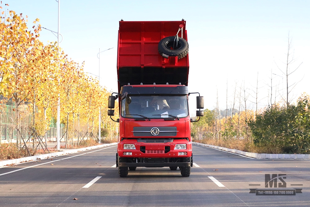 Dongfeng 4*2 Dump Truck Tipper Truck_ 210hp Flat Head Row Half Mining Site Transportation Truck_Export အထူးယာဉ်