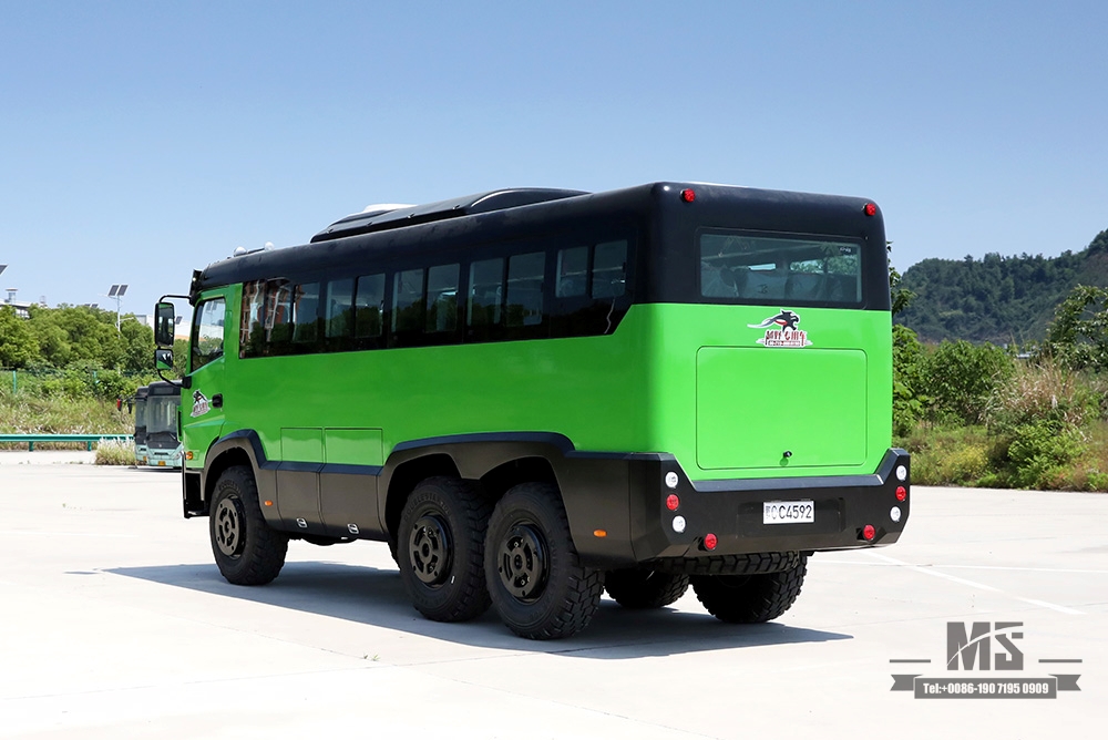 Dongfeng ခြောက်ဘီးယက်-လမ်းကြမ်း Bus_6*6 လုံး-မြင်းကောင်ရေ 260 ကောင်တီဘတ်စ် 25 ဆံ့ Bus_Modified Bus တင်ပို့မှု အထူးယာဉ်