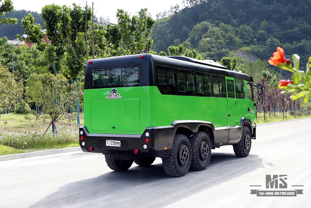 ၂၇ ဆံ့ ဘတ်စ်ကား Dongfeng ခြောက်မောင်း လမ်းကြမ်း Bus_6*6 All-drive County Bus_260hp Modified Bus Export အထူးယာဉ်