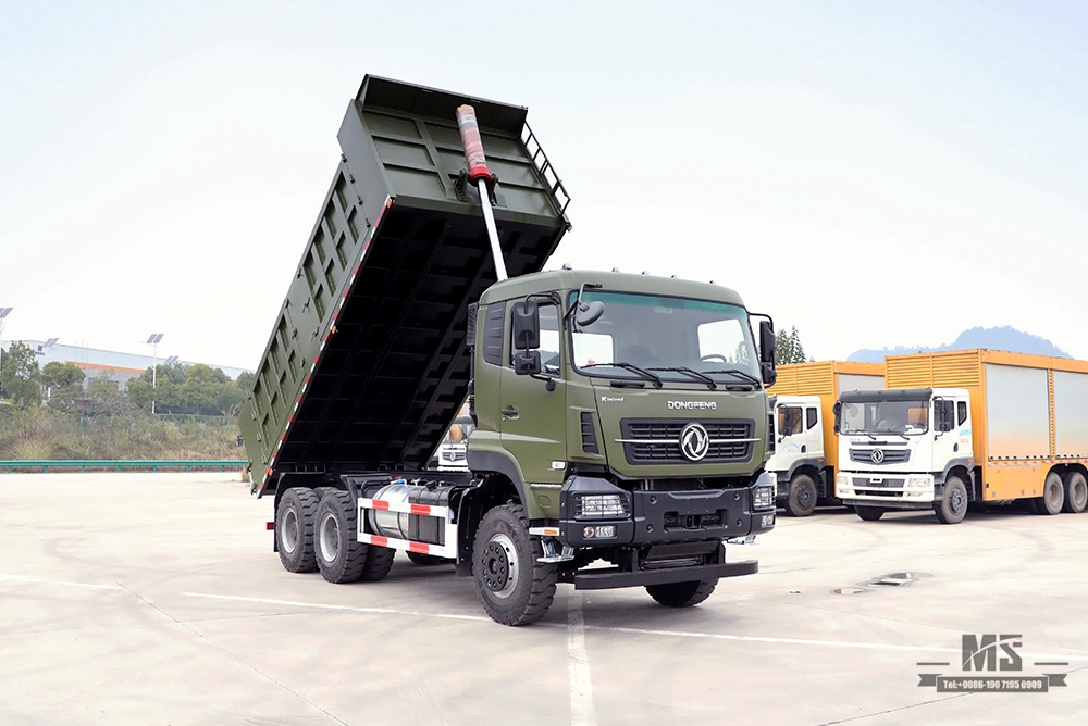 375 hp Dongfeng 6*4 Dump Truck_Dongfeng 6x4 Flathead Row Half Tipper Truck_ Export အထူးယာဉ်