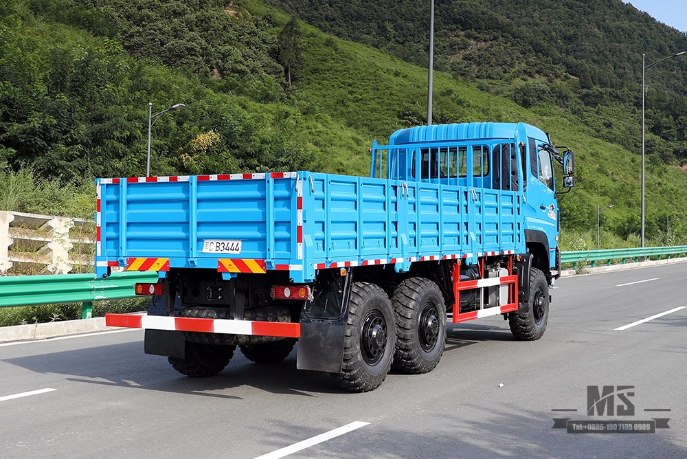 340 hp Dongfeng 6*6 Truck_Dongfeng ခြောက်ဘီးယက် ပြားချပ်ခေါင်းကုန်တင်ထရပ် ဘရိတ်ရေအေးပေးကန်ဖြင့် တာဝေးအကွာအဝေးထရပ်ကား_ပို့ရန် အထူးယာဉ်