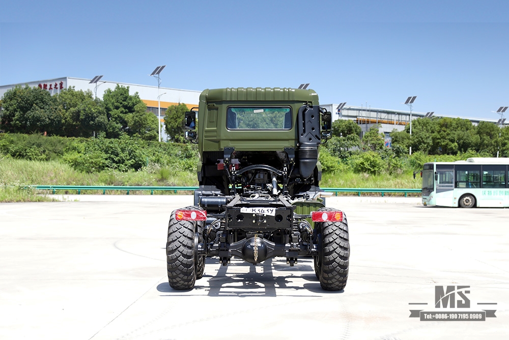 Dongfeng ခြောက်ဘီးယက် Chassis_6×6 340hp Flat Head One and a half Row Chassis Cargo Truck Chassis_6*6 Export အထူးယာဉ်