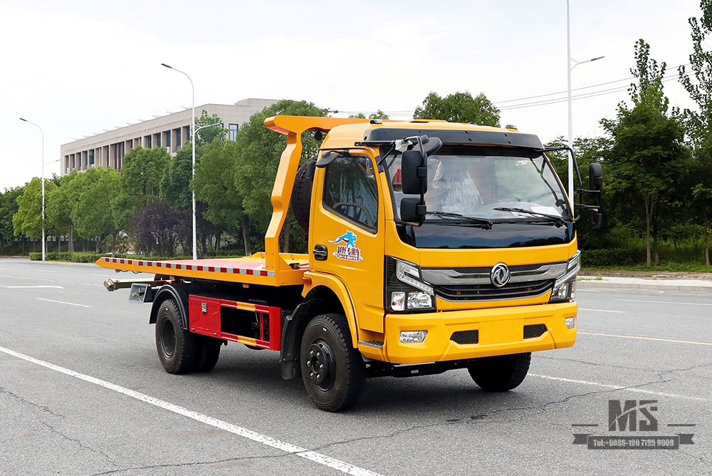 Dongfeng 4*2 Wrecker Semi-floor Clearing Plate Dongfeng Road Rescue Clearance Vehicle Export Special Tow Truck