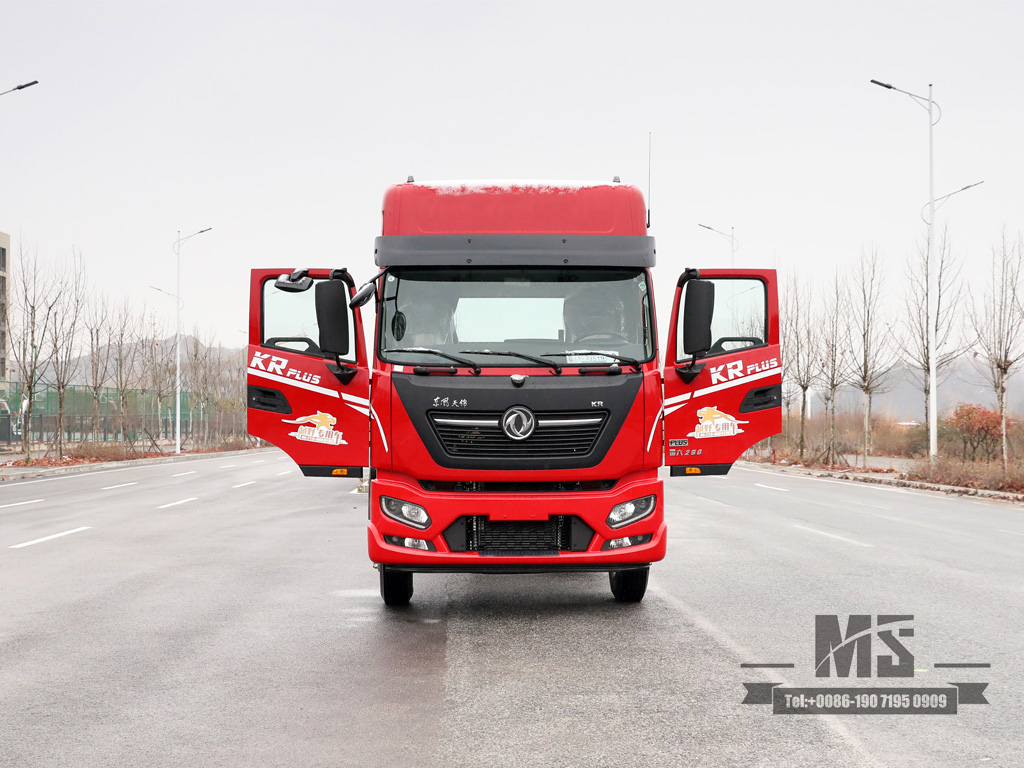 4×2 Flat Head High Roof Double Bedroom Cab Cargo Truck Chassis | Dongfeng 4*2 290HP လမ်းကြမ်းထရပ်ကား ကိုယ်ထည်