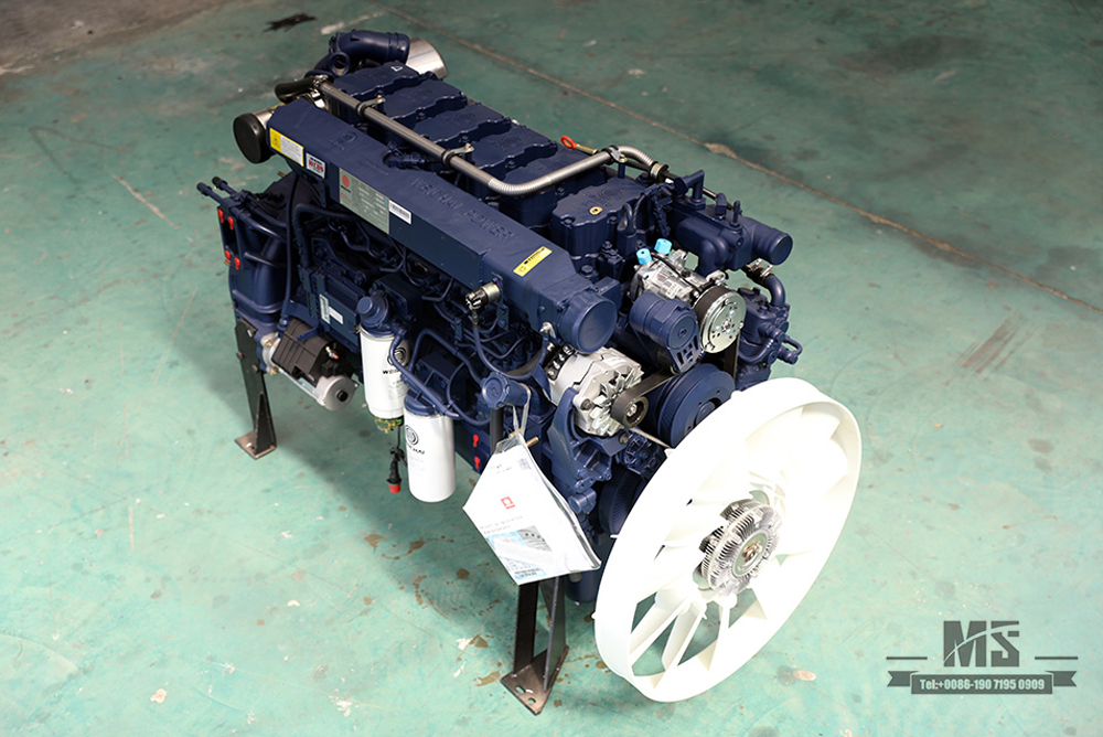 Weichai 350 hp အင်ဂျင် Dongfeng 6*6 သုံးဘီးတပ် အကြီးစား ထရပ် အထူးအင်ဂျင်