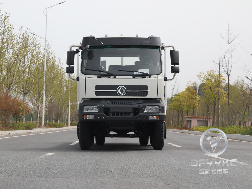 Dongfeng Flat-topped Semi-Cab | တူးဖော်သယ်ယူပို့ဆောင်ရေးယာဉ် | တူးဖော်သူသည် Flatbed Truck Hook Machine ဘုတ်အဖွဲ့ | Hydraulic Ladder Truck Tandem Trailer | 