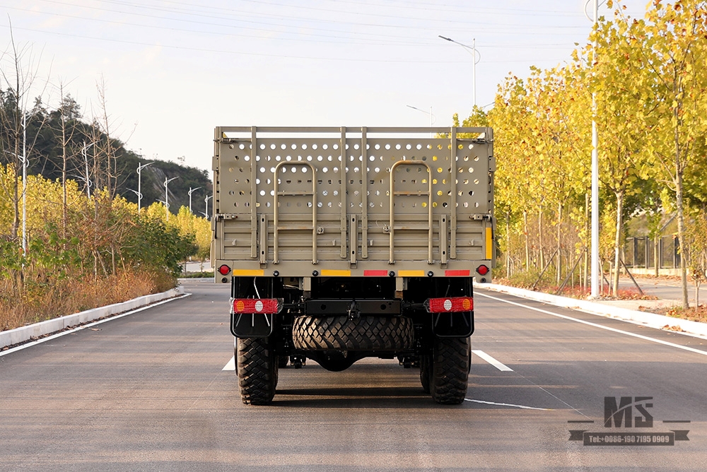 6×6 Dongfeng EQ2100 Truck_190hp Dongfeng ခြောက်ဘီးယက် LongHead Single Row High Cargo Box သယ်ယူပို့ဆောင်ရေး Truck_AWD Export အထူးထရပ်