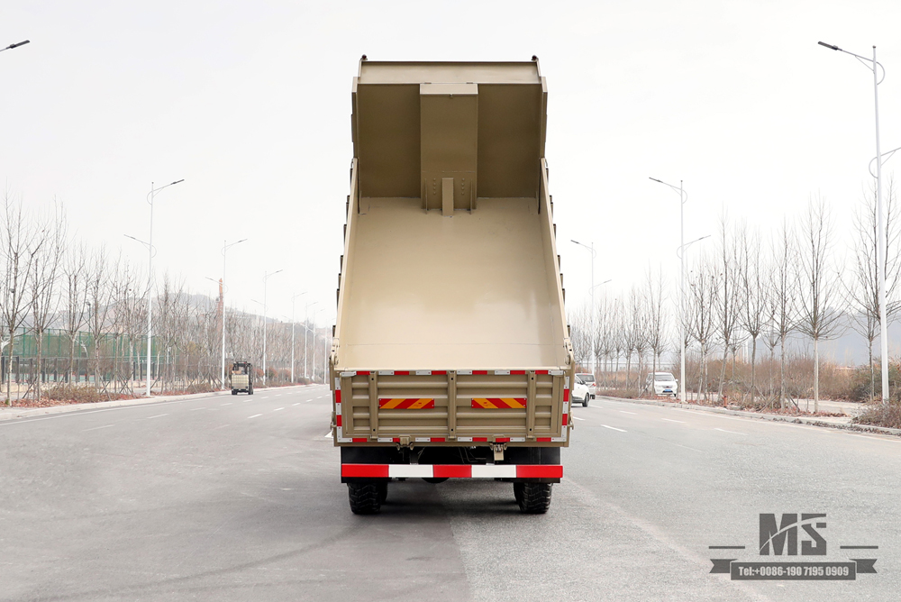 210hp 6*6 Dongfeng Dump Truck_ Flat Head Tipper Truck ခြောက်ဘီးယက် ကုန်းလမ်းသယ်ယူပို့ဆောင်ရေး ထရပ်ကား_ရောင်းရန် အထူးယာဉ်