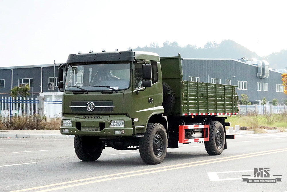 210 hp Dongfeng 4*4 Off Road Dump Truck_4×4 Off-road Flathead Row Half Truck_Dongfeng Four Wheel Drive Export အထူးယာဉ်