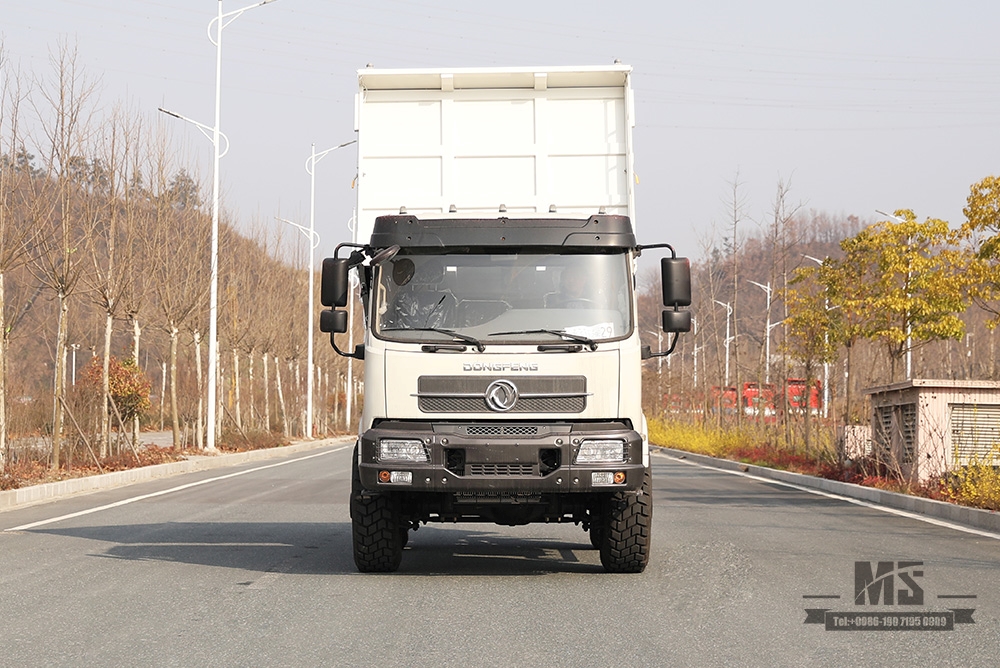Dongfeng Four Wheel Drive 13T Dump Truck_210hp 4x4 Mining Tipper Truck ကွန်တိန်နာအမြင့် လမ်းကြမ်းထရပ်ကား_ axle နှစ်ချောင်း တင်ပို့ခြင်း အထူးရည်ရွယ်ချက်ယာဉ်