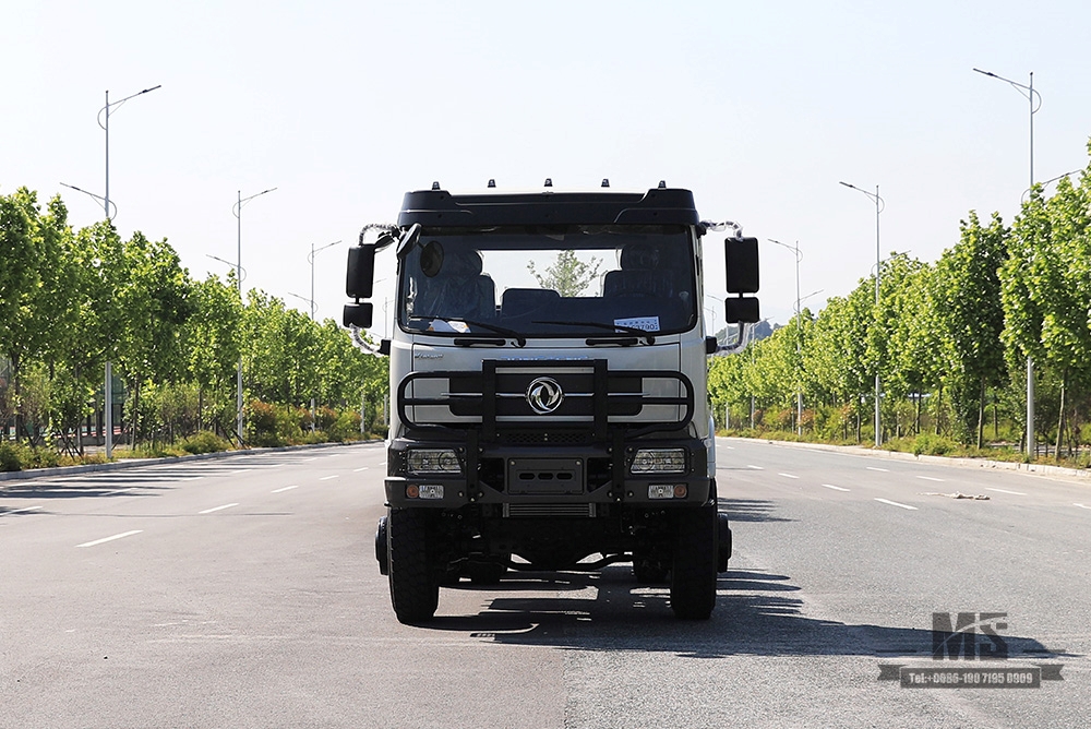 266 HP Dongfeng ခြောက်ဘီးယက်လမ်းကြမ်း Chassis_6×6 Flathead Row တစ်ဝက် အထူးကိုယ်ထည်_All-wheel Drive Three-axle 7T/13T/13T သယ်ယူပို့ဆောင်ရေး Truck Chassis_ Export အထူးယာဉ်