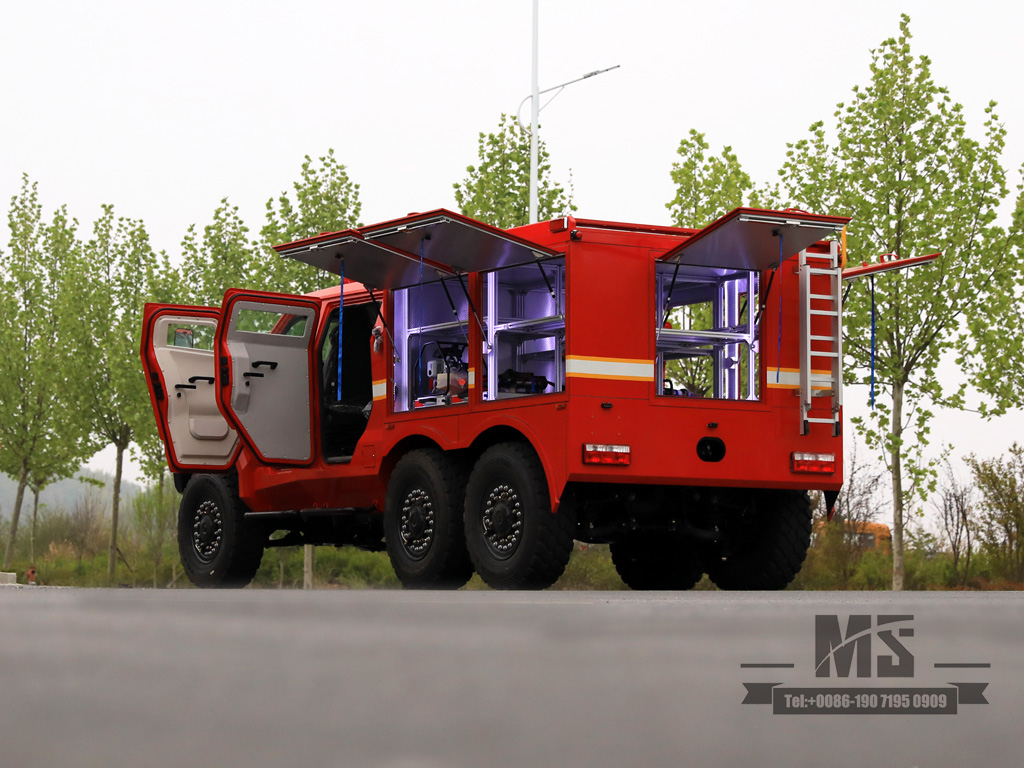 ခြောက်ဘီးယက် EQ5096 Double Row 300hp Protective Emergency Rescue Vehicle | မီးသတ်ကွပ်ကဲမှုယာဉ် Dongfeng 6×6 အကာအကွယ်သံချပ်ကာယာဉ် | တရုတ် 