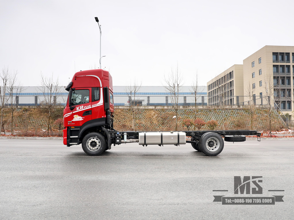 4×2 Flat Head High Roof Double Bedroom Cab Cargo Truck Chassis | Dongfeng 4*2 290HP လမ်းကြမ်းထရပ်ကား ကိုယ်ထည်