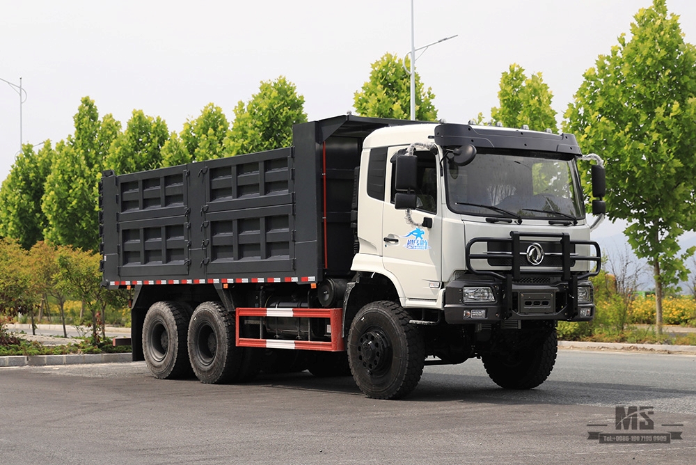 336hp Dongfeng ခြောက်ဘီး Drive Dump Truck_6*6 နောက်ဘီး ရှစ်ဘီး Heavy Duty Tipper Truck Coversion ထုတ်လုပ်သူ_Dongfeng 6WD Export အထူးယာဉ်