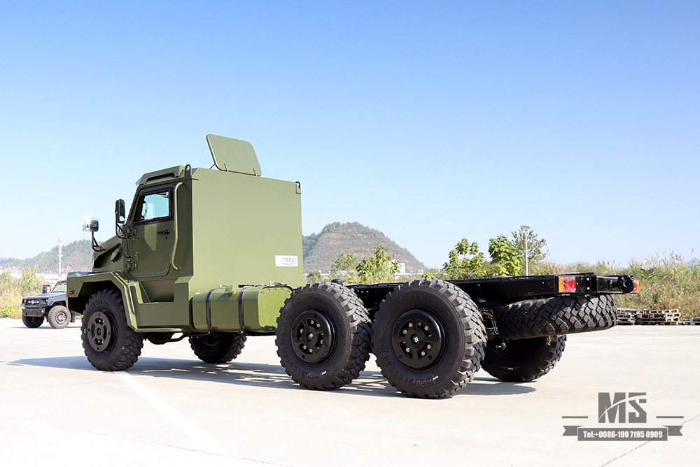 ရောင်းရန် Dongfeng 210hp ခြောက်ဘီးယက် Chassis_6*6 Protective Long Head Truck Chassis ထုတ်လုပ်သူ_Dongfeng 6WD Export အထူးယာဉ်