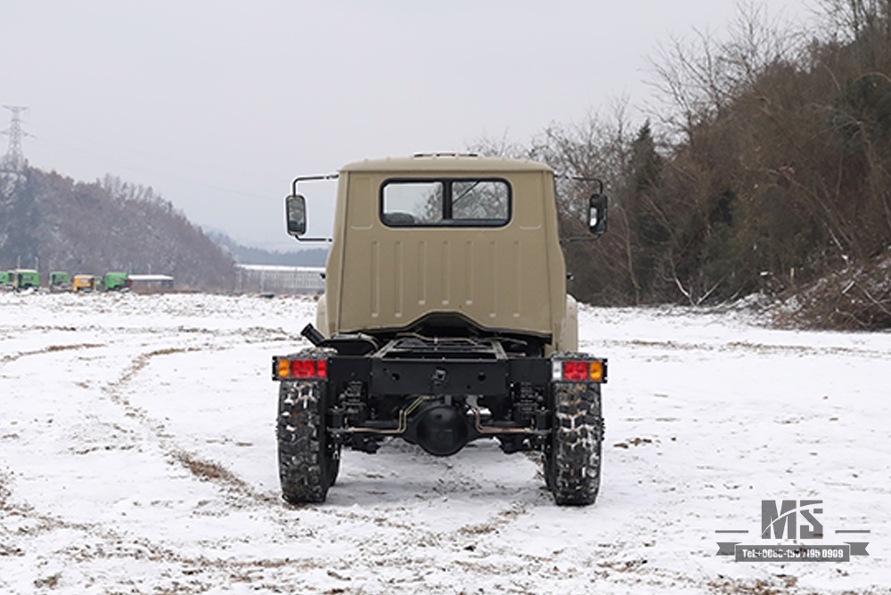 Camel Grey Dongfeng ခြောက်ဘီးယက် EQ2082 Chassis_ မြင်းကောင်ရေ 170 EQ2082 နှစ်ထပ်မှန်လမ်းကြမ်း 6WD Truck Chassis_240 Transport Truck Chassis_6×6 Truck Export အထူးကိုယ်ထည်