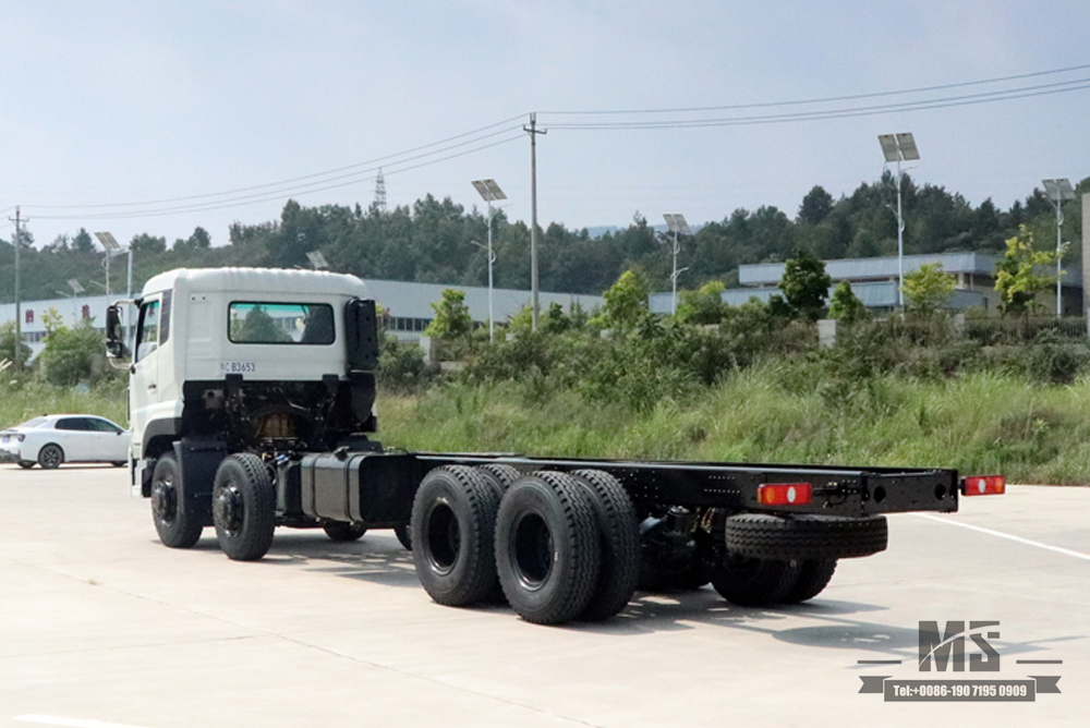 Dongfeng 8*4 အထူးထရပ်ကား Chassis_30 တန် လေးဆေ့ Dongfeng အကြီးစားလုပ်ငန်းသုံးယာဉ် Chassis_ Export အထူးရည်ရွယ်ချက် ကိုယ်ထည်ကို စိတ်ကြိုက်ပြင်ဆင်ခြင်းနှင့် ပြုပြင်မွမ်းမံခြင်း