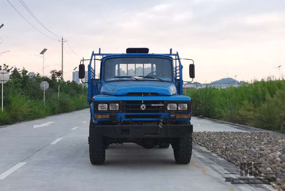 170 hp Dongfeng EQ2082_ခြောက်ဘီးယက်လမ်းကြမ်း အထူးထရပ်_နှစ်ထပ်မှန် တစ်တန်း 240 သယ်ယူပို့ဆောင်ရေးယာဉ်_6×6ချွန် 25Y ထရပ်ကား တင်ပို့ရန် အထူးယာဉ်