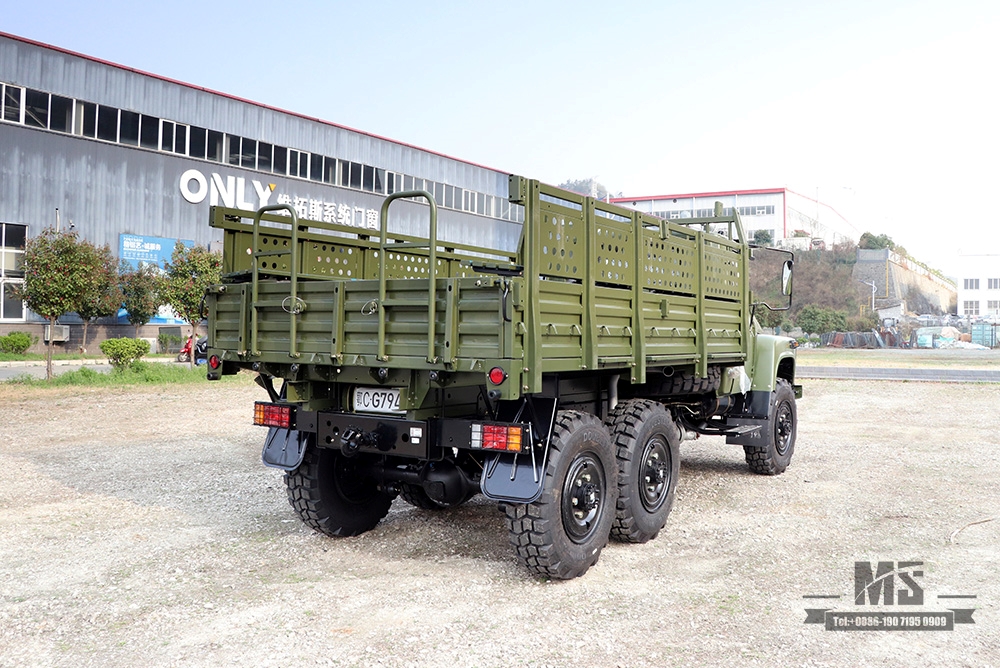 Dongfeng Army Green EQ2100 Off-road Truck_6×6 190 hp Classic Pointed Head Off-road Vehicle for sale_Dongfeng 6WD 245 Diesel Troop Carrier Export အထူးယာဉ် 