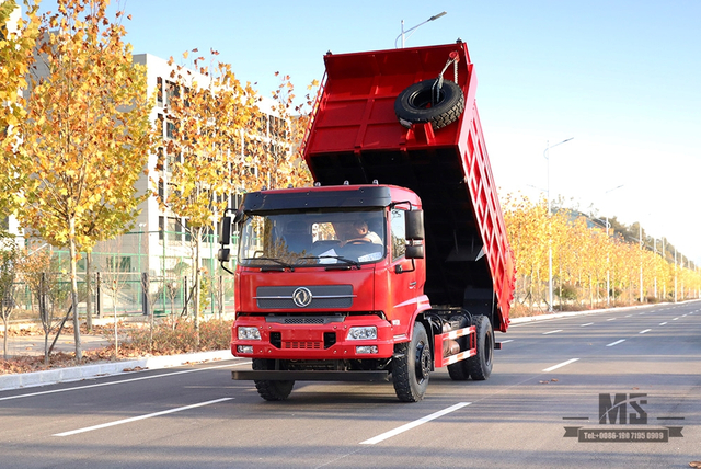 Dongfeng 4*2 Dump Truck Tipper Truck_ 210hp Flat Head Row Half Mining Site Transportation Truck_Export အထူးယာဉ်