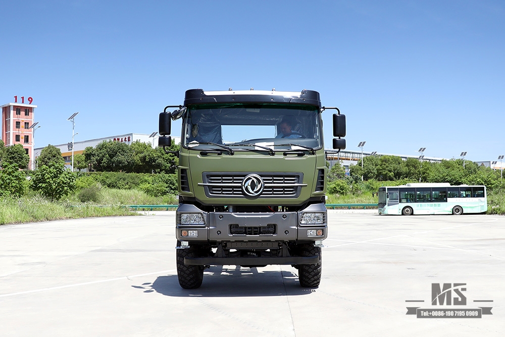 340HP Dongfeng ခြောက်ဘီးယက်လမ်းကြမ်း အထူးကိုယ်ထည်_6×6 အကြီးစားလုပ်ငန်းသုံးယာဉ် Chassis_6WD စိတ်ကြိုက်ဆောက်လုပ်ရေးထရပ်ကား Chassis_ Export အထူးရည်ရွယ်ချက် Truck Chassis