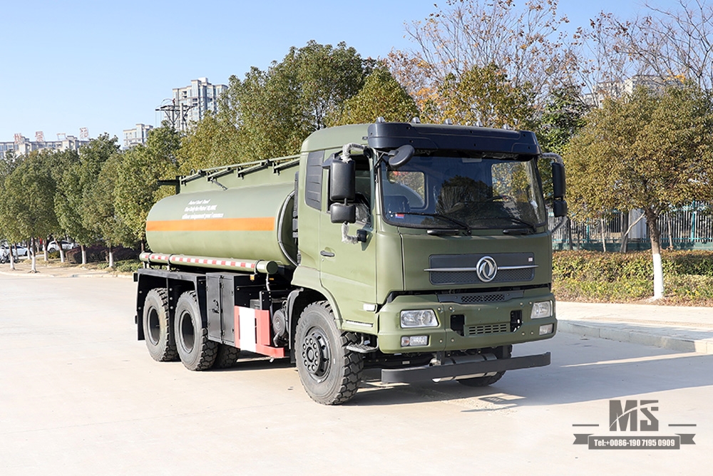 6*4 10m³ Feul Tanker 210hp Dongfeng Tanker Truck_Cab Oil Tanker_6×4 Tanker Lorry Export အထူးယာဉ် ရောင်းရန်ရှိသည်