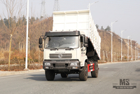 Dongfeng Four Wheel Drive 13T Dump Truck_210hp 4x4 Mining Tipper Truck ကွန်တိန်နာအမြင့် လမ်းကြမ်းထရပ်ကား_ axle နှစ်ချောင်း တင်ပို့ခြင်း အထူးရည်ရွယ်ချက်ယာဉ်