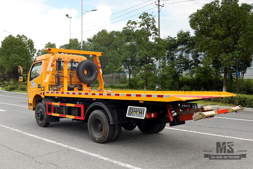 Dongfeng 4*2 Wrecker Semi-floor Clearing Plate Dongfeng Road Rescue Clearance Vehicle Export Special Tow Truck