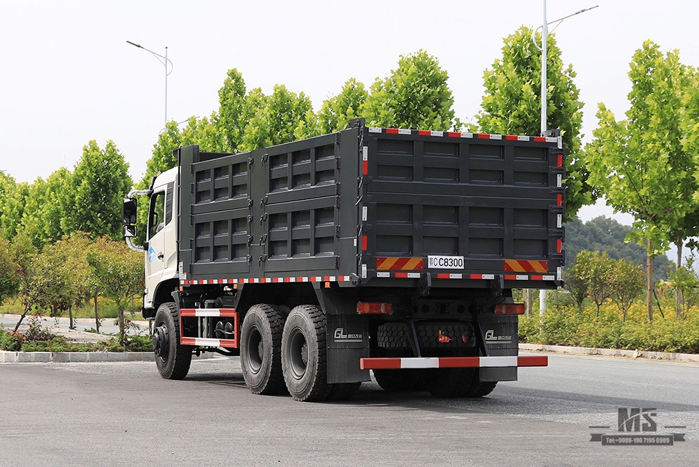 336hp Dongfeng ခြောက်ဘီး Drive Dump Truck_6*6 နောက်ဘီး ရှစ်ဘီး Heavy Duty Tipper Truck Coversion ထုတ်လုပ်သူ_Dongfeng 6WD Export အထူးယာဉ်