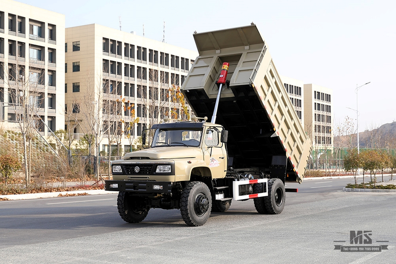 Dongfeng လေးဘီးယက် အမှိုက်ပုံးထရပ်_240hp Long Head Cab Off-road Tipper Truck_4*4 စိတ်တိုင်းကျ တင်ပို့သည့် အထူးရည်ရွယ်ချက်ယာဉ်