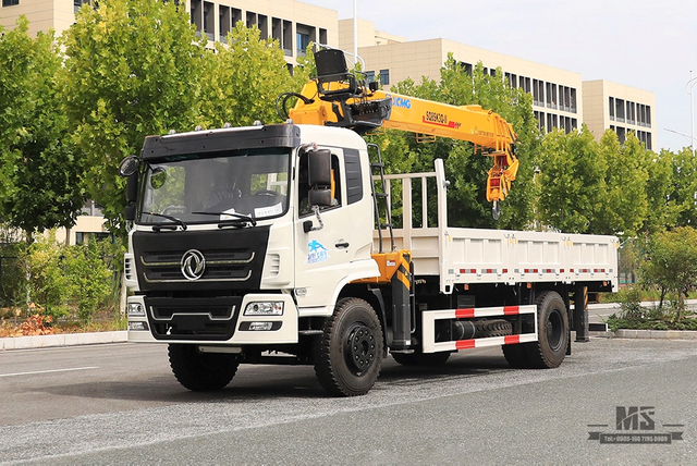 266hp Dongfeng 4×2 Truck Mounted Crane New Flathead Cabin Row Half Crane Truck Export အထူးယာဉ်