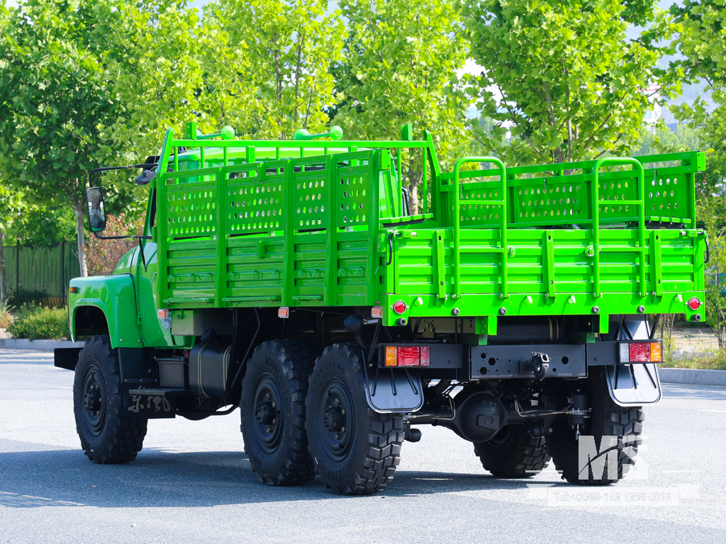 6X6 Dongfeng Turquoise EQ2082 SingleRow Cab Trucks 6WD လမ်းကြမ်းထရပ်ကားများ