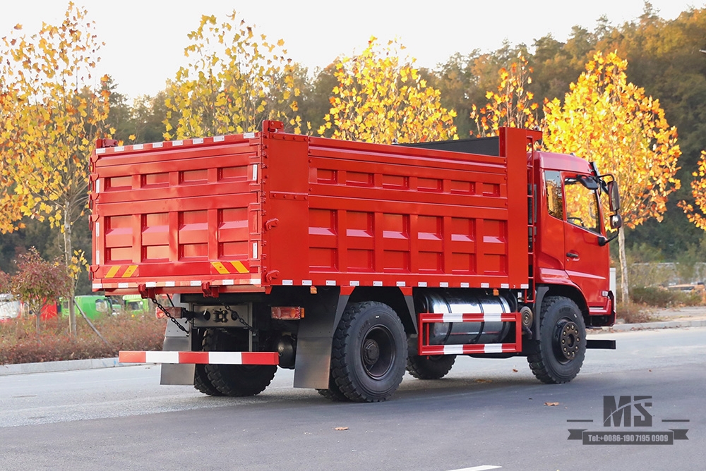 210hp Dongfeng 4*2 Tipper Truck_ Flat Head Row Half Dump Truck Off Road Transportation Truck_Export အထူးယာဉ်