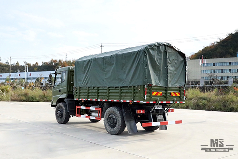 210 မြင်းကောင်ရေ 210 Dongfeng လေးဘီးယက် လမ်းမပေါ်တွင် Dump Truck_4×4 Flathead Row Half Tipper Truck တာပေါ်လင်ဝင်ရိုးစွန်းနှင့် 4*4 Export အထူးယာဉ်