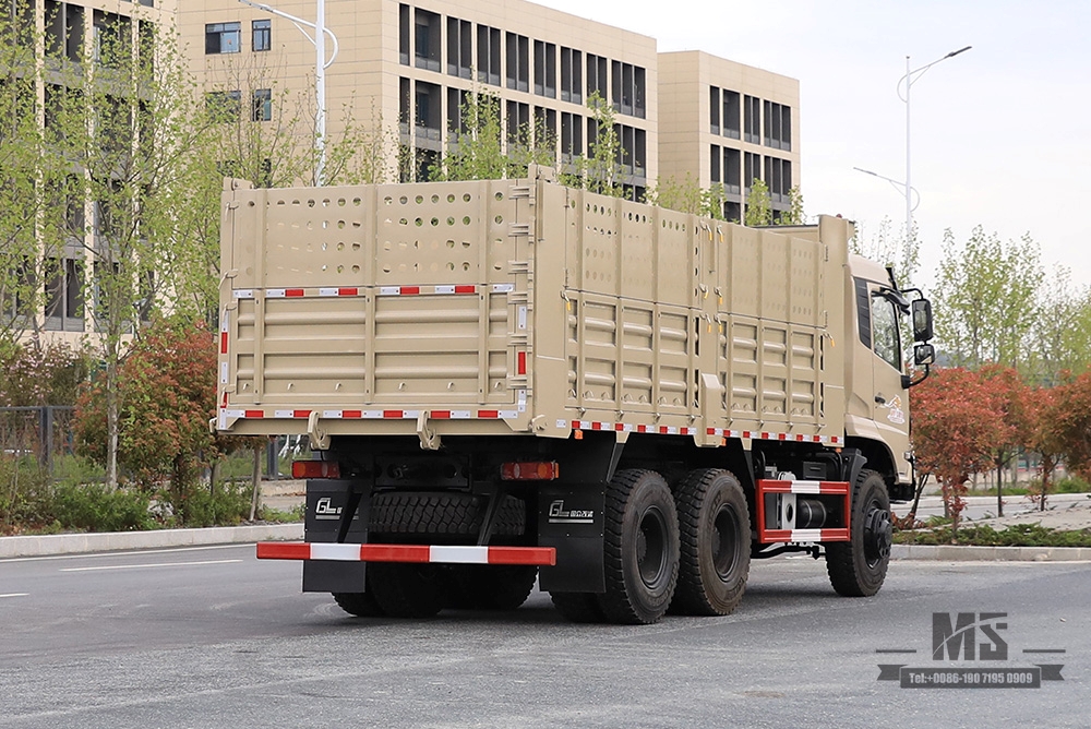 Dongfeng 6×6 လမ်းကြမ်းအထူး Dump Truck_260hp ခြောက်ဘီးယက်သုံး axle နောက်ဘက် 7T/13T တာယာနှစ်လုံး တူးဖော်ရေးထရပ် Tipper Truck_6WD တင်ပို့သည့် အထူးယာဉ်