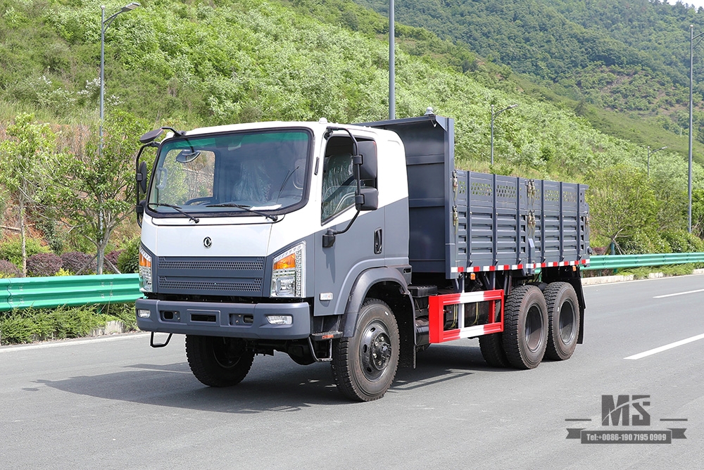 260hp Dongfeng 6*6 Tipper Truck_Six Wheel Drive Single Row Pointed Head Dump Truck မိုင်းတွင်းထရပ်ကားများ ပြောင်းလဲခြင်း ထုတ်လုပ်သူ_ပို့ကုန် အထူးယာဉ်