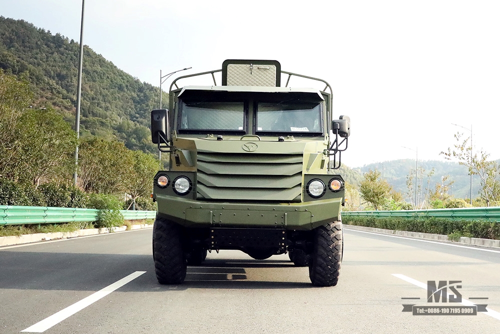 Dongfeng 6×6 Protective Box Truck_ ခြောက်ဘီးယက် ခေါင်းချွန်ဖြင့် လမ်းပိတ် Van Truck သယ်ယူပို့ဆောင်ရေး Truck_Dongfeng AWD Export အထူးရည်ရွယ်ချက်ယာဉ်