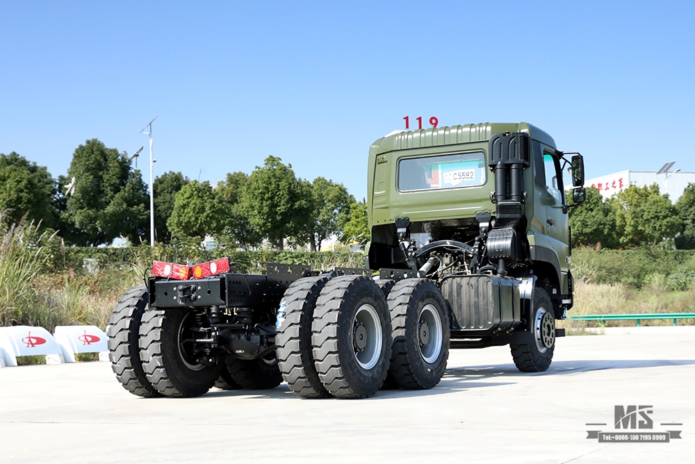 375hp Dongfeng 6*4 Off Road Truck Chassis_Dongfeng 6x4 Off-road Flathead Row Half Chassis_ Export အထူးယာဉ်ကိုယ်ထည်