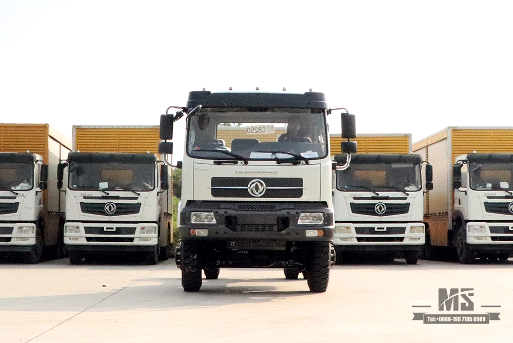 260hp Dongfeng Four Wheel Drive Cargo Truck Chassis_4*4 တစ်စီးနှင့် Half Cab Off-road Truck Chassis_Dongfeng Truck Export Special Purpose Vehicle Chassis