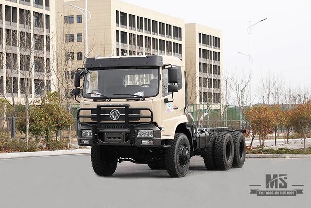 260 hp Dongfeng ခြောက်ဘီး Drive Chassis for Sale_6*6 Flathead Head နောက် ရှစ်ဘီး Truck Chassis Coversion ထုတ်လုပ်သူ_Dongfeng Export အထူးယာဉ်ကိုယ်ထည်