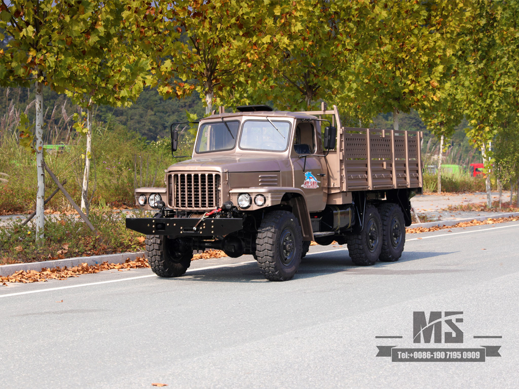 Classic EQ2082 Champagne Colour Vehicle 6x6 Dongfeng ညွှန်ပြထားသော အတန်းဖော် သတ္တုတွင်းထရပ်ကား အထူးရည်ရွယ်ချက်ယာဉ်